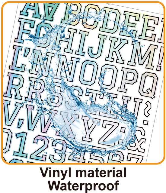 Letter stickers - 10-sheet vinyl letter stickers - 1.5-inch self-adhesive alphabet and number stickers - waterproof - suitable for mailboxes, windows, doors, cars, boats, house numbers (Style B) - Image 5