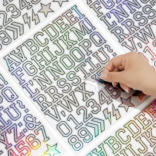 Letter stickers - 10-sheet vinyl letter stickers - 1.5-inch self-adhesive alphabet and number stickers - waterproof - suitable for mailboxes, windows, doors, cars, boats, house numbers (Style B) - Image 6