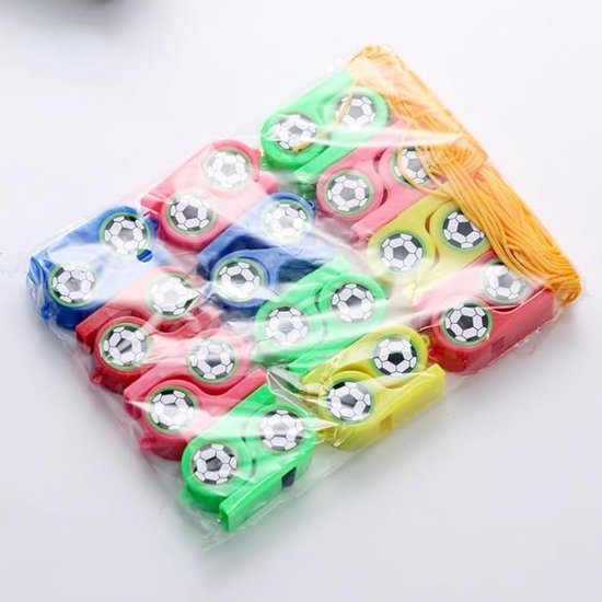 Soccer Whistles - Stadium Cheering Accessories - 24-Piece Set - Sports Whistles - Soccer | Football | Soccer Sticker Whistles (with String) - Image 4