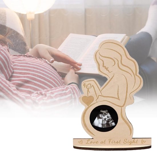 Memorial Photo Frame - Baby Ultrasound Memorial Frame - Newborn Memorial Stand - Style B - Image 1