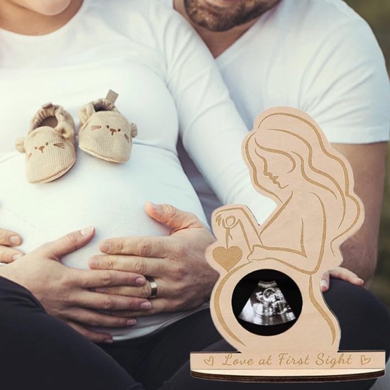 Memorial Photo Frame - Baby Ultrasound Memorial Frame - Newborn Memorial Stand - Style B - Image 4