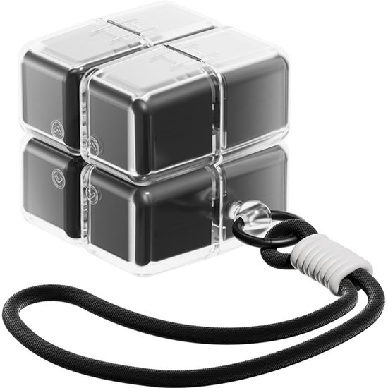 Medicine box - 7-day medicine box - Weekly pill box - Portable pill box for travel - Easy to open - 8 compartments - For storing vitamins and medicines - Black - Image 1