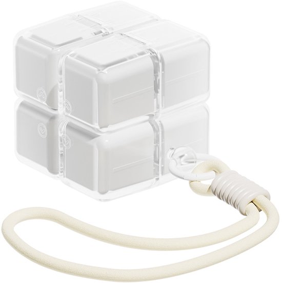 Medicine box - 7-day medicine box - Weekly pill box - Portable pill box for travel - Easy to open - 8 compartments - For storing vitamins and medicines - White - Image 1