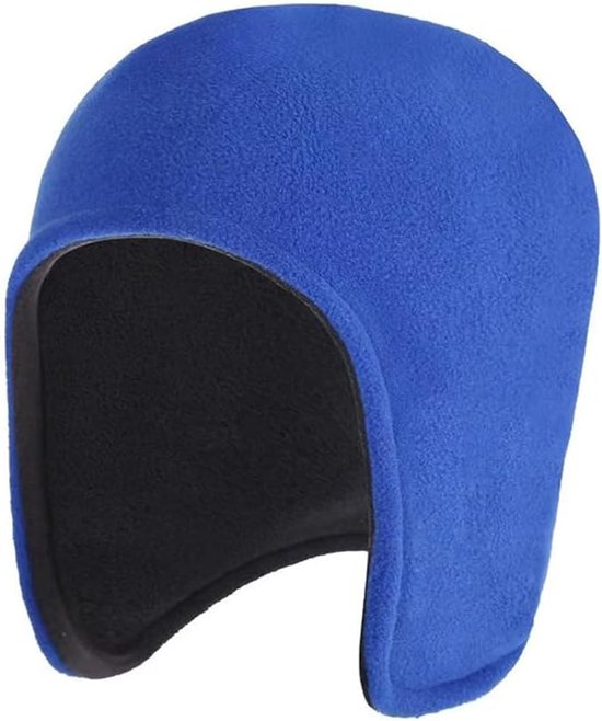 Winter hat for men and women – Thermal, windproof hat with ear flaps, ideal for sleeping, motorcycling and outdoor activities (Blue) - Image 1