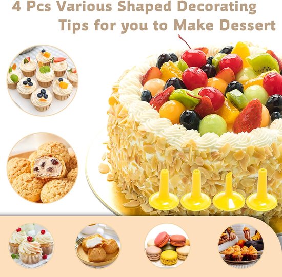 Cookie Press Set - With 20 Molding Plates & 4 Nozzles - For Making Cookies in Different Shapes - Image 4