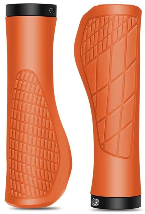 Bicycle grips - Mountain bike grips - 1 pair, including installation tools - Ergonomic bicycle grips | Orange Gripps - Image 1