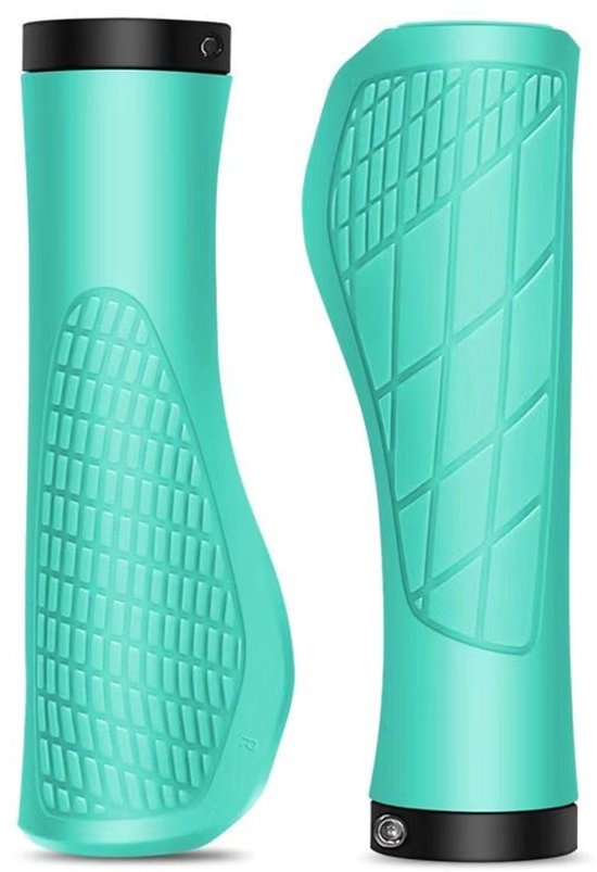 Bicycle grips - Mountain bike grips - 1 pair, including installation tools - Ergonomic bicycle grips | Cyan Gripps - Image 1
