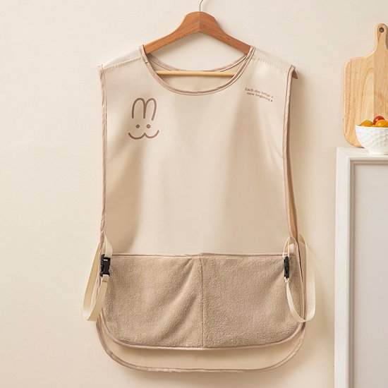 Kitchen Apron - Breathable Cooking Apron - Vest Style - With Towel - Suitable for Cooking, Baking, Gardening, Grilling and Crafting（Brown） - Image 2