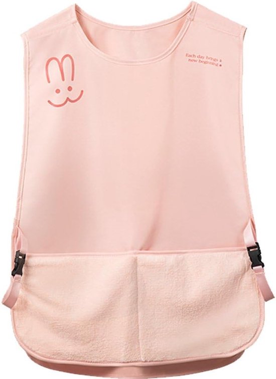 Kitchen Apron - Breathable Cooking Apron - Vest Style - With Towel - Suitable for Cooking, Baking, Gardening, Grilling and Crafting（Pink） - Image 1
