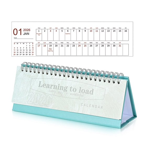 Calendar 2026 - Minimalist English Desk Calendar - Office Calendar - Desk Decoration - Style C - Image 1