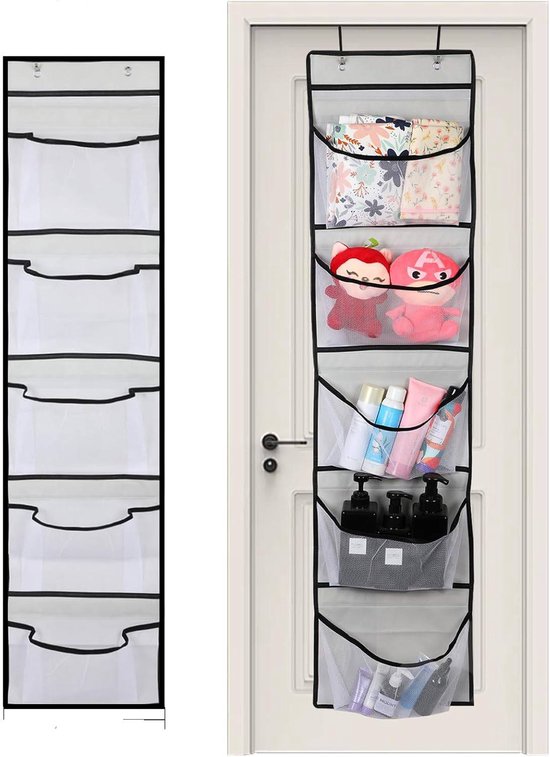 Hanging Storage Bags - Hanging Storage Boxes - Comes with 5 Mesh Pockets - Perfect as Hanging Storage Boxes for the Bedroom - Ideal for Toy Storage - Image 1
