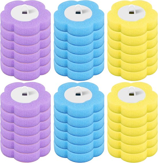 36 Piece Toilet Brush Replacement Heads - With Cleaning Solution & Fragrance - 360° Deep Cleaning - For Hard-to-Reach Corners - Image 1
