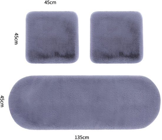 Plush Car Seat Cover - Soft, Warm and Fluffy Faux Rabbit Fur Seat Covers - Front & Back Seat Protectors - Non-Slip Mat - Universal (Pink, 3-Pack) - Image 6