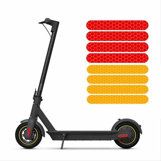 Reflective Tape (2 Colors) - Reflective Stickers for Bicycles - Warning Reflective Stickers - Suitable for Electric Scooters, Bicycles and Motorcycles - Image 1