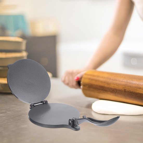 Pancake cutter - Dough cutter 20 cm - Tortilla cutter - Pizza cutter - Pancake cutter (for flour tortillas, gray) - Image 3