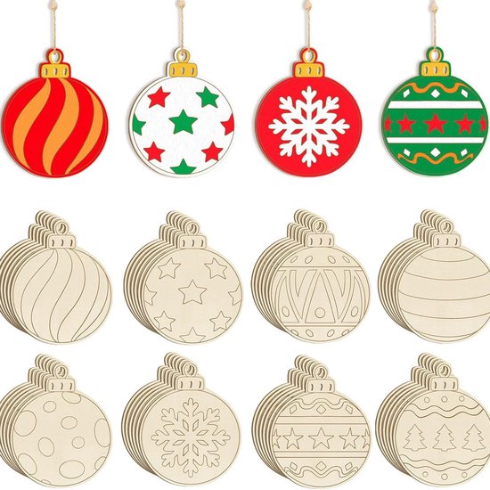 Christmas Decorations - Ornaments - DIY - Christmas Gifts - Wooden Christmas Decorations - Party Decorations - Image 1