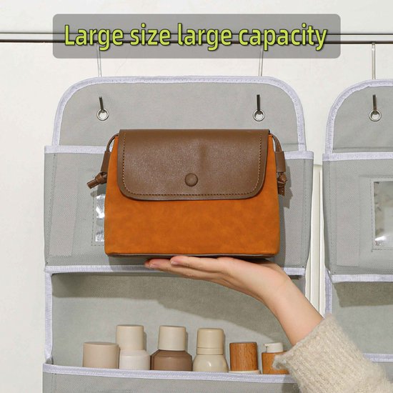Storage Bag - Door Storage Bag - Large Capacity - Multi-Layer - Toys - Miscellaneous - Storage Bag - Student Dorm Storage Rack - 2 Layers - Image 4
