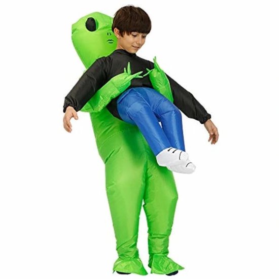 Inflatable Halloween costume - for children and adults - Green (suitable for a height of 120 cm to 150 cm) - Image 1