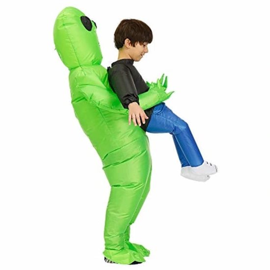 Inflatable Halloween Costume - Kids & Adults - Green (Suitable for heights of 150-190 cm) - Image 1