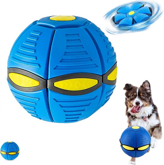 Dog Toy Ball - Interactive Dog Ball - Pet Magic Frisbee Ball - Pet Frisbee Ball - Interactive Pet Toy - Pet Magic Frisbee Ball - Blue - Image 1