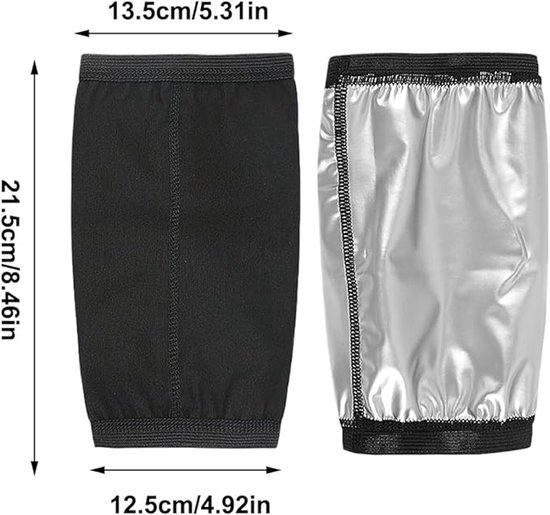 2-Pack Arm Sweatbands - Adjustable Compression Socks - For Training - Arm Trainer with Sauna and Sweat Function - For Training and Sports for Men and Women - Image 6