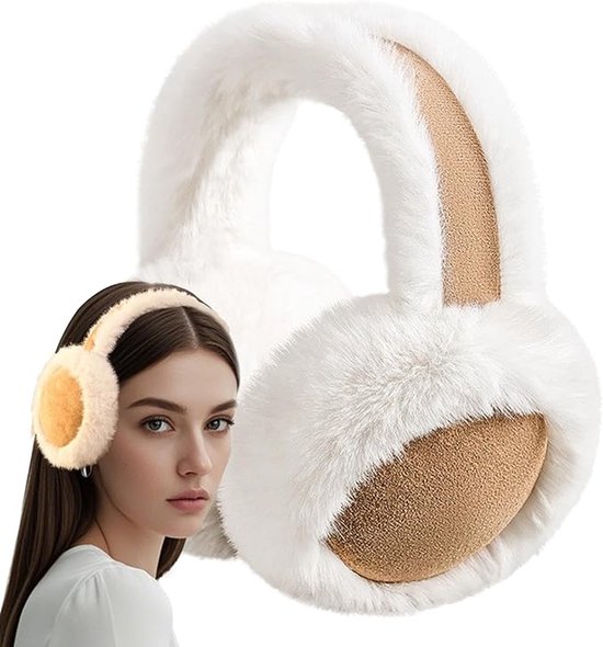 Earmuffs - Winter Earmuffs for Women - Warm Earmuffs - Warm Earmuffs for Outdoors - Soft and Warm - Suitable for Girls, Mothers, Wives and Girlfriends - Cute and Comfortable - Brown - Image 1