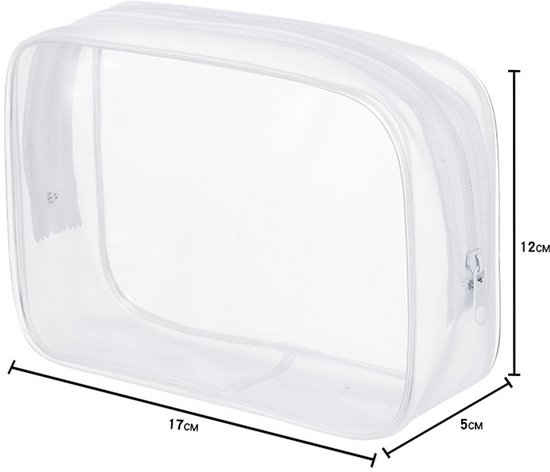 4-Piece Transparent Travel Toiletry Bag - Portable Makeup Bag - Multifunctional Waterproof Set - Skin Care & Makeup Bag - Image 2