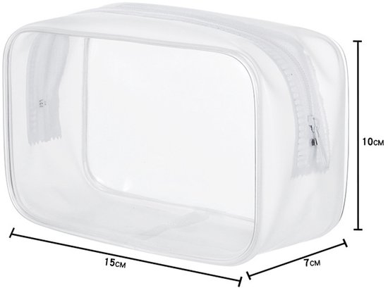 4-Piece Transparent Travel Toiletry Bag - Portable Makeup Bag - Multifunctional Waterproof Set - Skin Care & Makeup Bag - Image 7