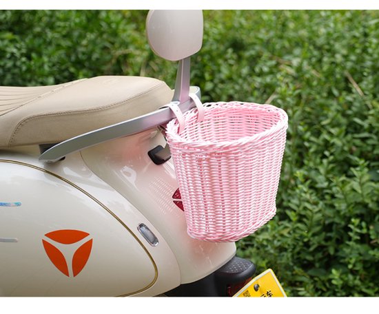 Front bike basket - front and rear bike baskets - rear motorcycle basket - backpack storage - pink - Image 2