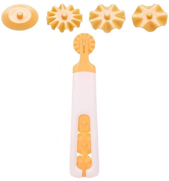 4-in-1 Flower-Shaped Dough Cutter - Multifunctional Dough Cutter - Rotary Cutter - Baking Kitchen Decorating Knife - Pizza Knife - Image 1