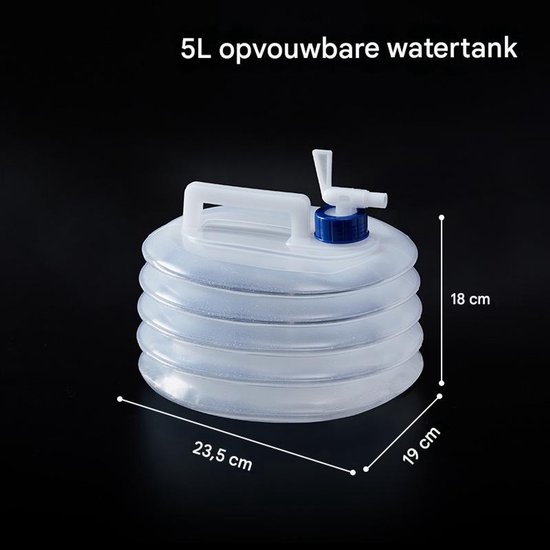 5 Liter Collapsible Water Bucket - Outdoor Picnic/Road Trip - Portable - Large Capacity Water Bucket - Collapsible Portable Water Bucket - Water Bucket - Image 5