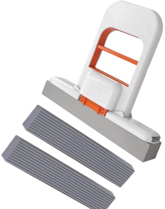 Mini Mop - Alternative to a mop cloth - Suitable for cleaning desktops - Suitable for cleaning bathroom windows - Can be used as a sponge wiper for desktops - One mop and 2 refills - Image 1