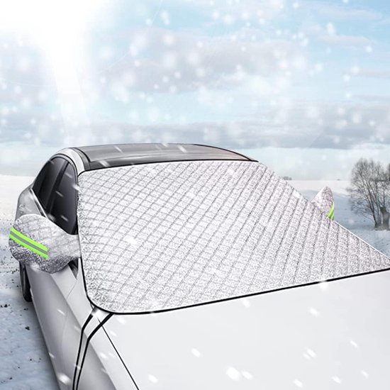Car Sunshade for Windshield - Car Sun Visor - Winter Cover, Anti-Ice, Dustproof, UV Protection, Snowproof - Suitable for Most Car Models - 197*125cm - Image 1