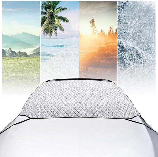 Car Sunshade for Windshield - Car Sun Visor - Winter Cover, Anti-Ice, Dustproof, UV Protection, Snowproof - Suitable for Most Car Models - 197*125cm - Image 3