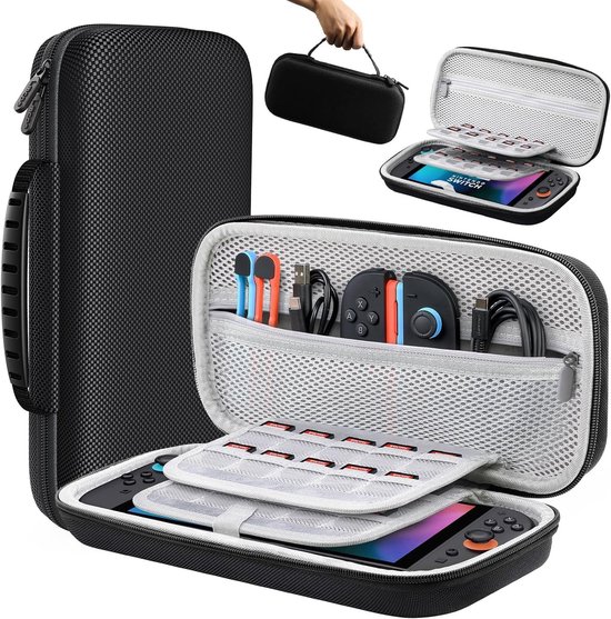 Storage Box - Travel Bag - Game Console Storage Box - Protective Portable Hard Case - Black - Image 1