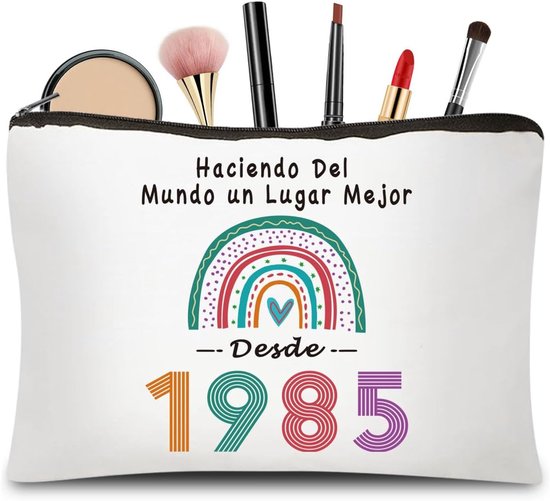Makeup bag - storage bag - birthday makeup bag - women's makeup bag - for women, girls, girlfriends, party gifts - pencil case - toiletry bag (1985) - Image 1