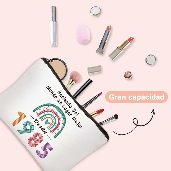 Makeup bag - storage bag - birthday makeup bag - women's makeup bag - for women, girls, girlfriends, party gifts - pencil case - toiletry bag (1985) - Image 4