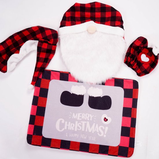 Toilet Seat Covers - Set of 4 - Christmas Toilet Seat Covers - Christmas Bathroom Accessories - Cute Christmas Dwarf Toilet Seats - Christmas Bathroom Decorations - Easy to Clean - Non-Slip Toilet Mats - Image 5
