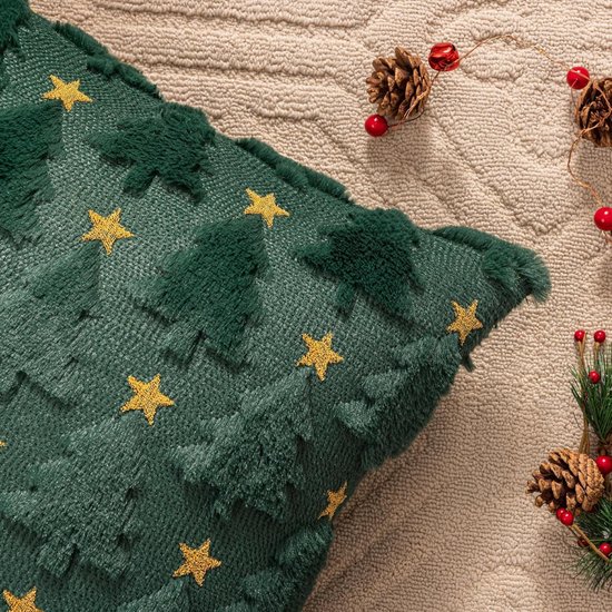 Christmas Pillowcase Set - Set of 2 - Winter Christmas Themed Cushion Covers - Christmas Decorations - Soft Christmas Cushions, Christmas Covers - 45 x 45 cm - Elegant Christmas Decoration Cushion Covers for the Living Room (Pillow filling not included) - Image 3