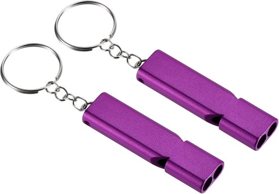 Emergency Whistles - Set of 2 - Emergency Whistles - Whistles - Safety Whistles for Survival - With Key Ring - Suitable for Camping, Hiking and Boating - Image 1