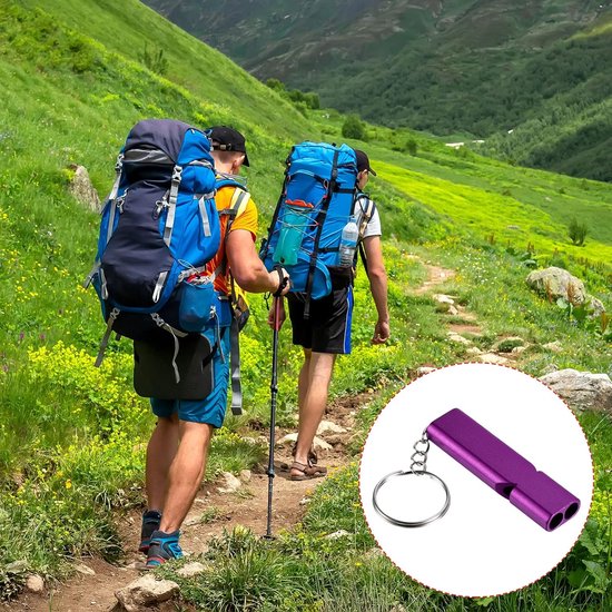 Emergency Whistles - Set of 2 - Emergency Whistles - Whistles - Safety Whistles for Survival - With Key Ring - Suitable for Camping, Hiking and Boating - Image 3
