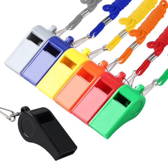 Whistles - 7 items - Emergency whistles - Coaches who whistle with ropes - Sports whistles - Loud and clear whistles for referees - Emergencies in training halls - Image 1