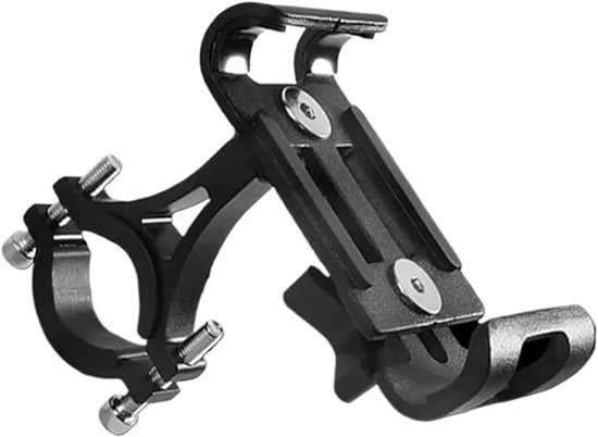 Phone holder for bicycle and motorcycle - Universal phone holder - 360° rotatable and tiltable - Bicycle accessories - Black - Image 1