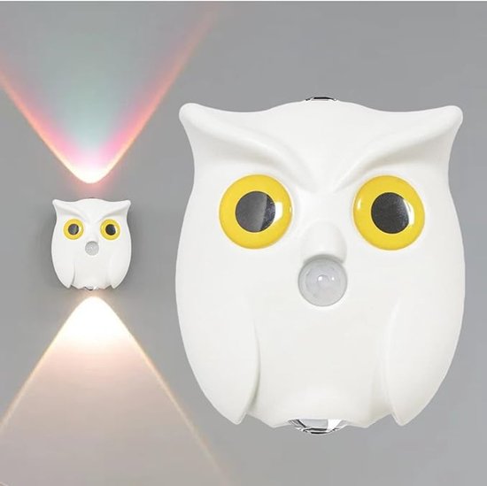 Night light - Mood lamp - LED lighting - Night lamp - LED cabinet light and stair light with sensor - Two-tone - USB rechargeable night light - Magnetic mounting - For children's room, bedroom, hall or corridor, etc. (White) - Image 1