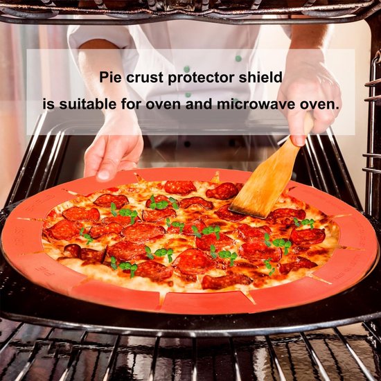 Kitchen Tools - Adjustable Silicone Protective Cover - Pizza & Cake Baking Tools - Kitchen Gadgets - Fits 8
