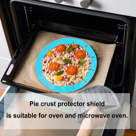 Kitchen Tools - Adjustable Silicone Protective Cover - Pizza & Cake Baking Tools - Kitchen Gadgets - Fits 8