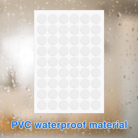 Screw Hole Stickers - 350 White Stickers - Self-adhesive screw covers - Suitable for screw holes in desks, cabinets and furniture. - Image 2