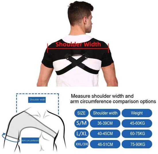 Shoulder Brace - Shoulder Support Brace for Sports - Double-Sided Adjustable & Breathable - Compression and Stability for Both Shoulders - L/XL - Image 6