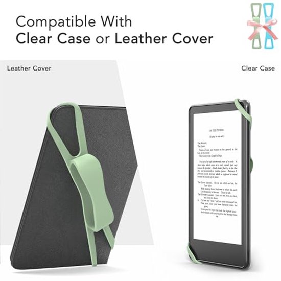 2-Pack Hand Rests for E-Readers & Tablets - Non-Slip & Comfortable to Hold - Suitable for 4.7-8 Inch Screens - Blue + Green - Image 4