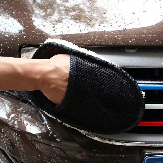 Car polishing cloth set - 2-piece set - polishing gloves - car wash gloves - car wash cloth - super strong stain removal without damaging the car paint - Image 2